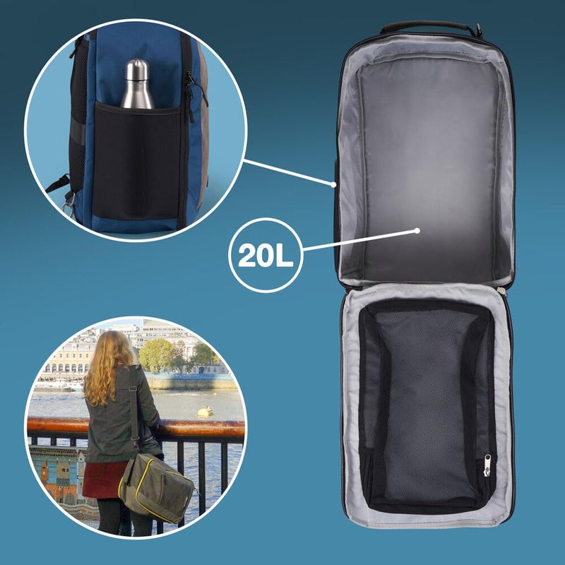 Cabin Max Mini Backpack Usable as Underseat Carry on Luggage and Laptop Backpack - Image 5
